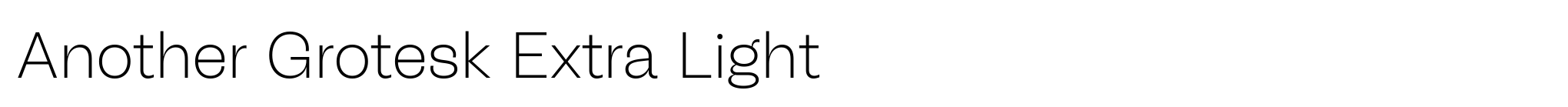Another Grotesk Extra Light image